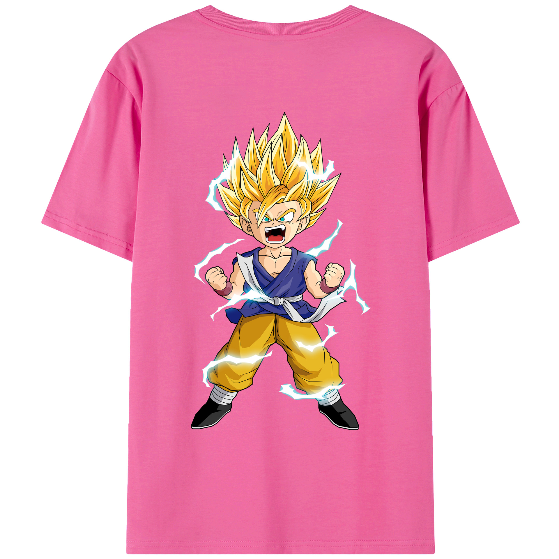 （画像用） ドラゴンボール 孫 悟飯（そんごはん）DRAGON BALL Son Gohan レディース半袖Tシャツ(バックプリント)